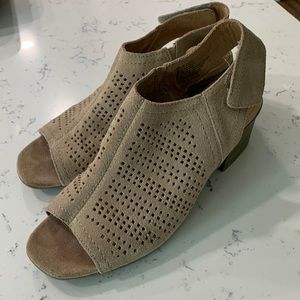 Taupe suede dress shoes